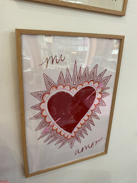 Mi Amor Art Print: A3