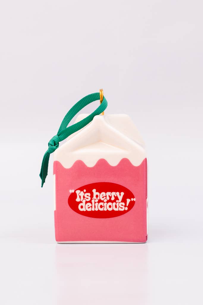 Strawberry Milk Ornament