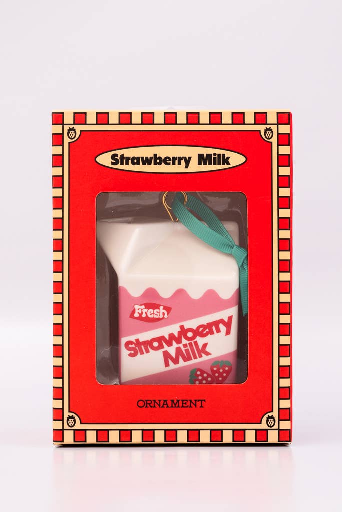 Strawberry Milk Ornament