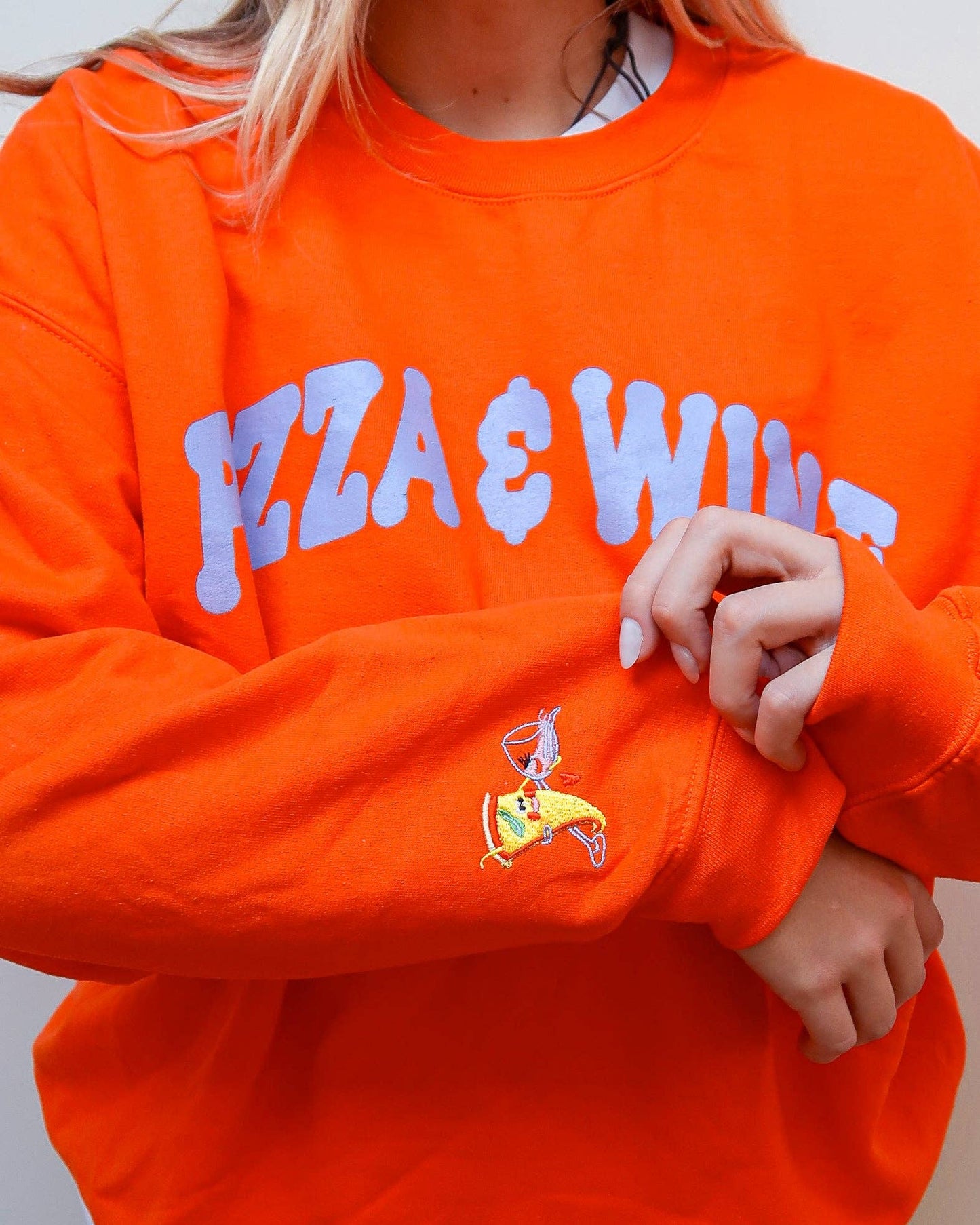 The Pizza & Wine Oversized Sweatshirt: XXL / Enchanted Forest Green