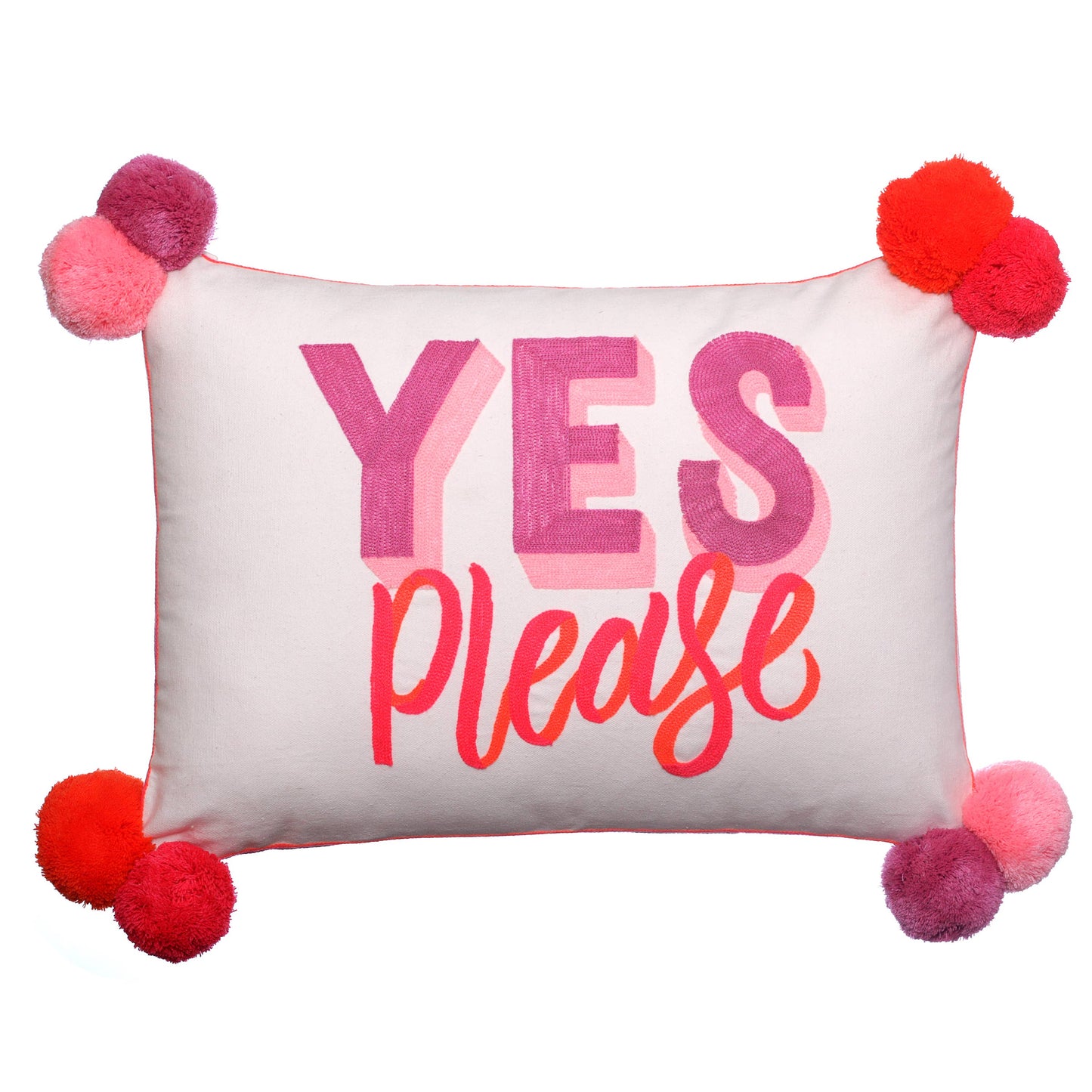 Yes Please No Thanks Cushion