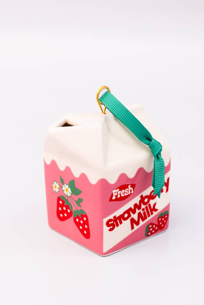 Strawberry Milk Ornament