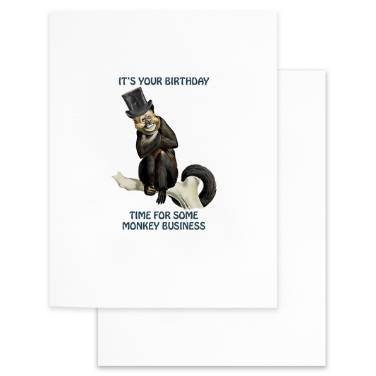 Monkey Business Greeting Card