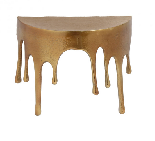 Gold "Dali" Drip Oval Wall Shelf