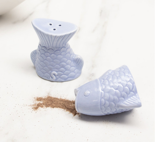 Fish Salt and Pepper Shakers in Gift Box