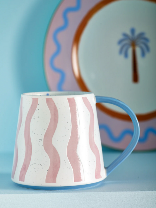 Eleanor Bowmer Pink Wave Mug