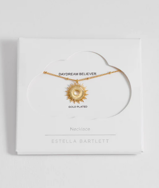 Estella Bartlett Sunburst Gold Plated Necklace