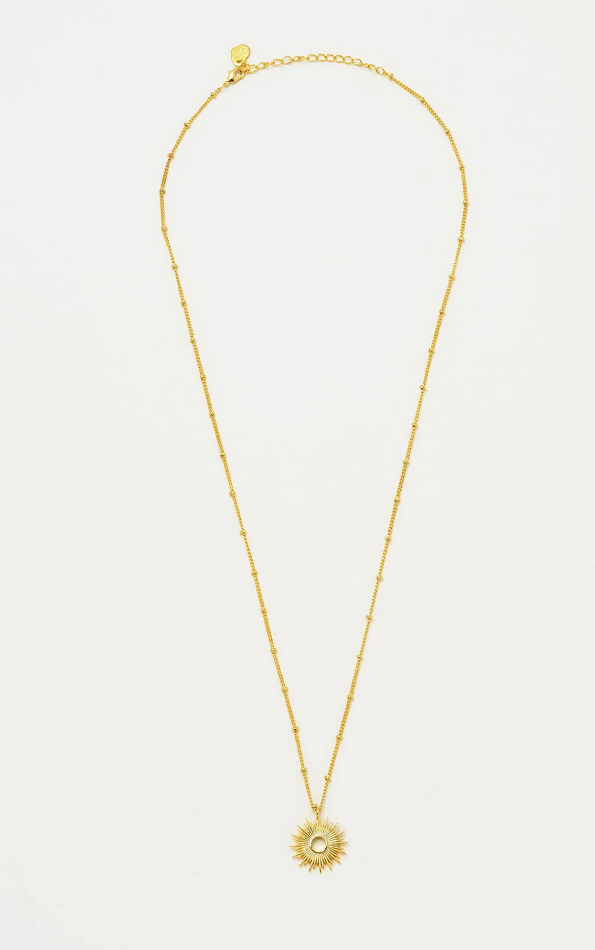 Estella Bartlett Sunburst Gold Plated Necklace