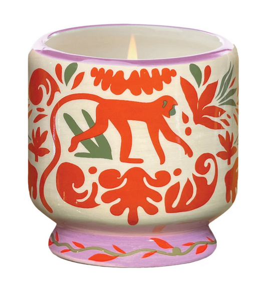 Coconut & Amber ceramic candle - Lime, patchouli & sandalwood