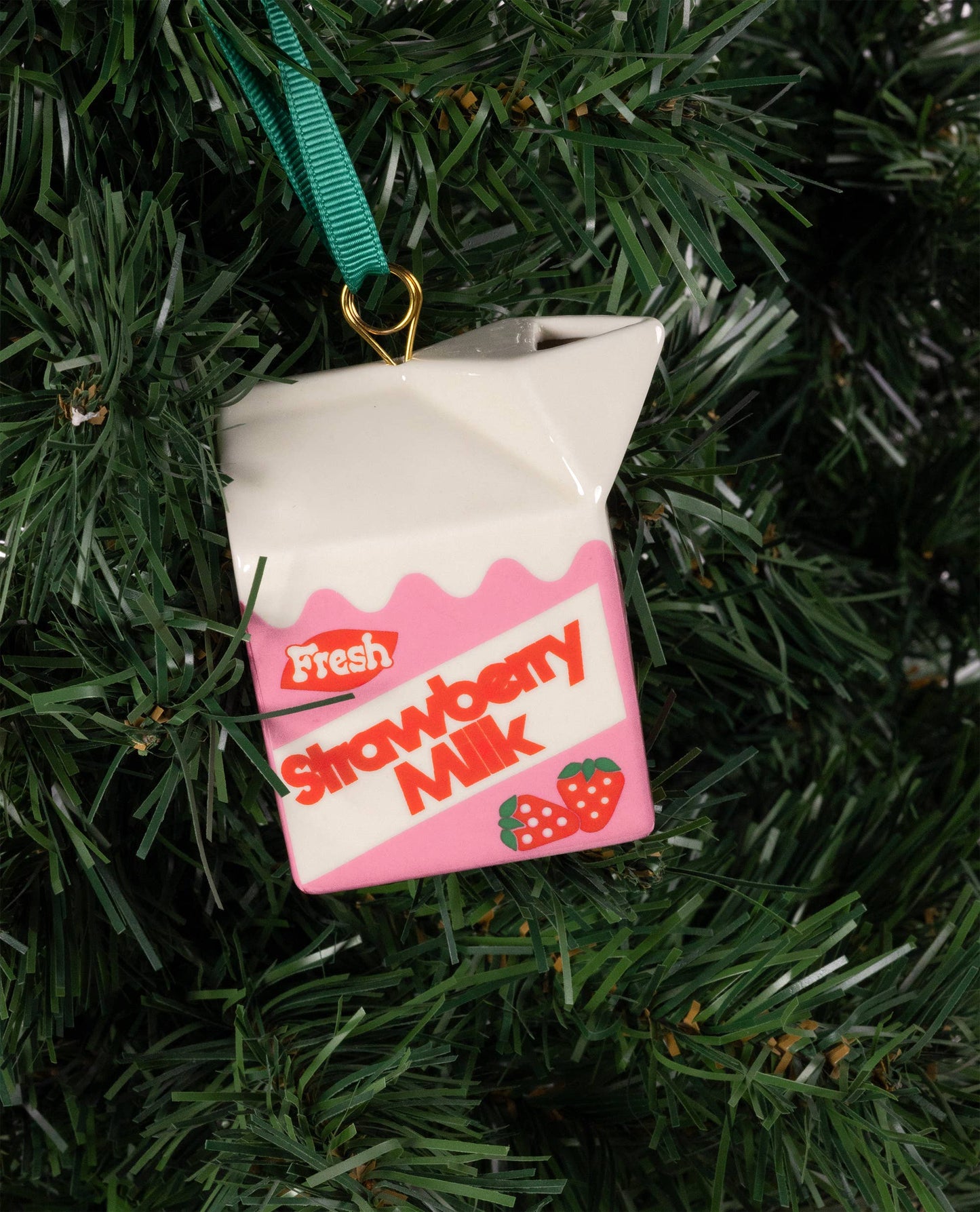 Strawberry Milk Ornament