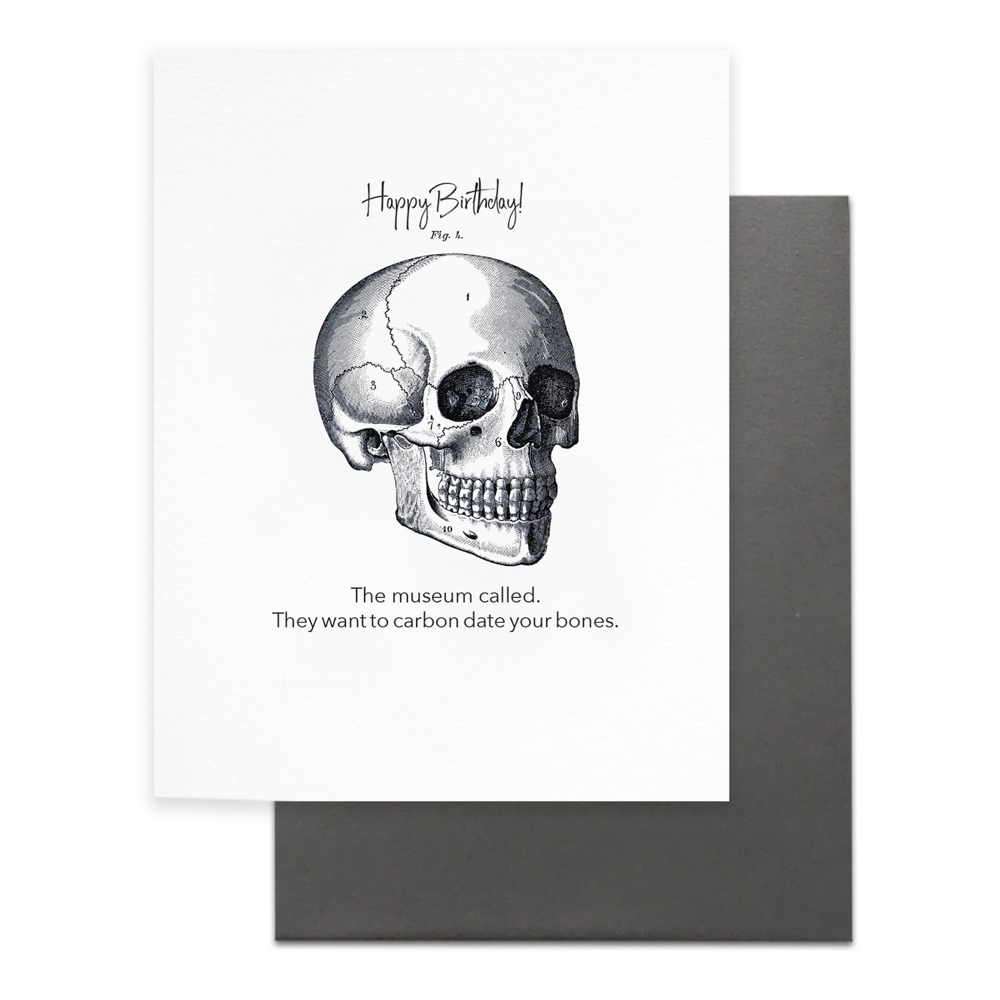 Carbon Date Your Bones Greeting Card