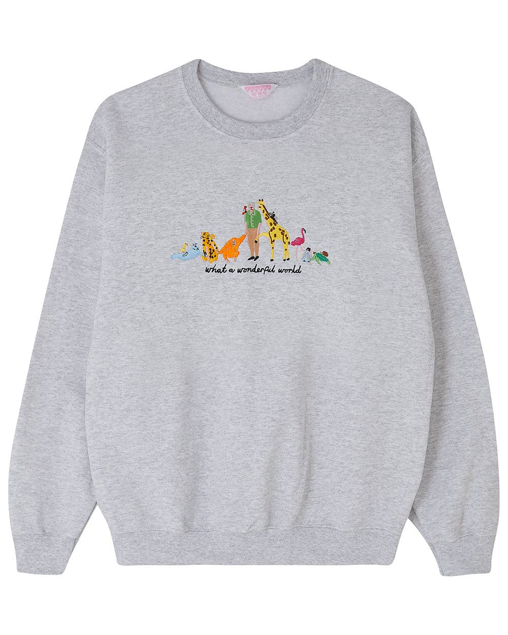 David Attenborough What A Wonderful World Embroidered Sweatshirt: Medium / Sailor Boi Navy