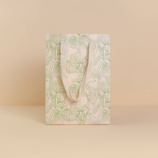 Jungle print small gift bag