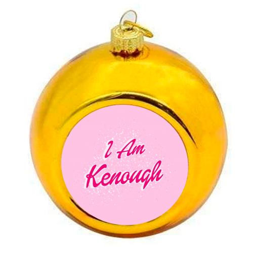 Christmas Baubles 'Kenough': Gold